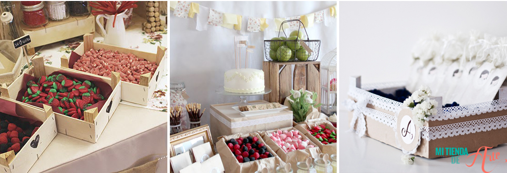 sweet table boxes