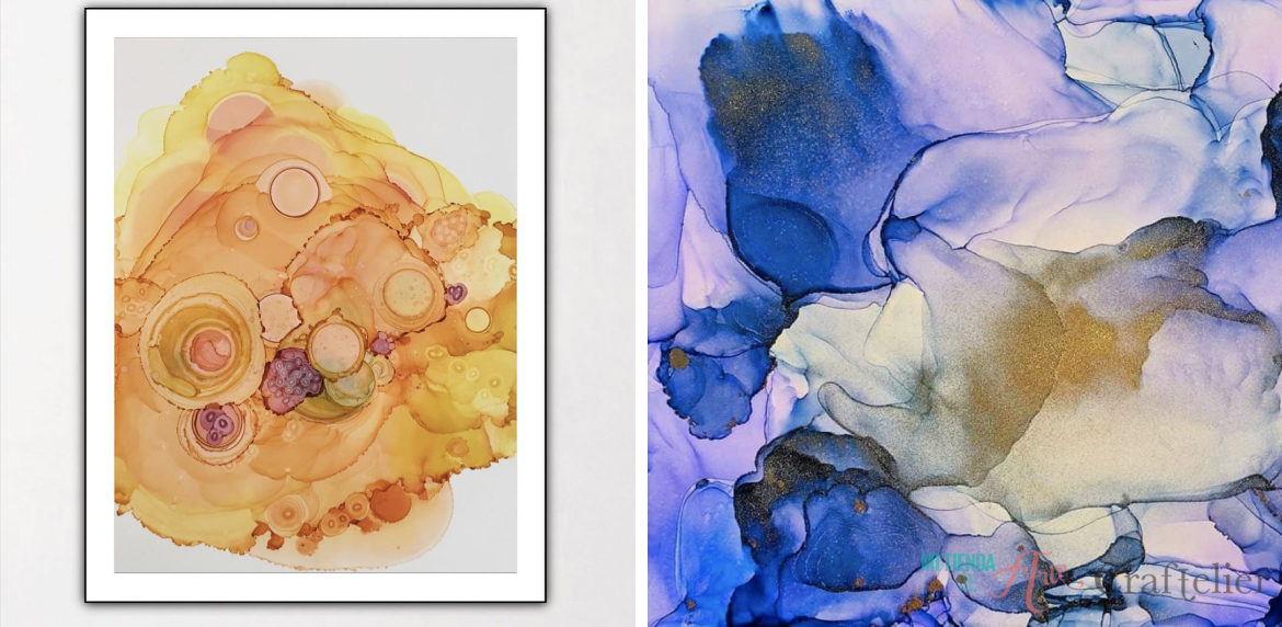 Alcohol Inks techniques