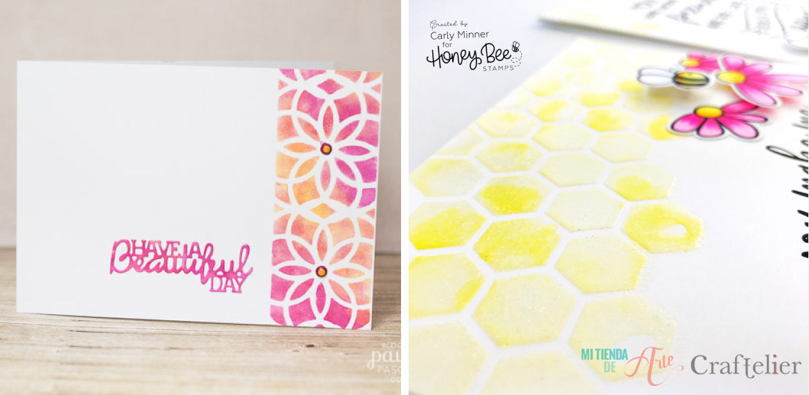 Stencil and Nuvo Drops