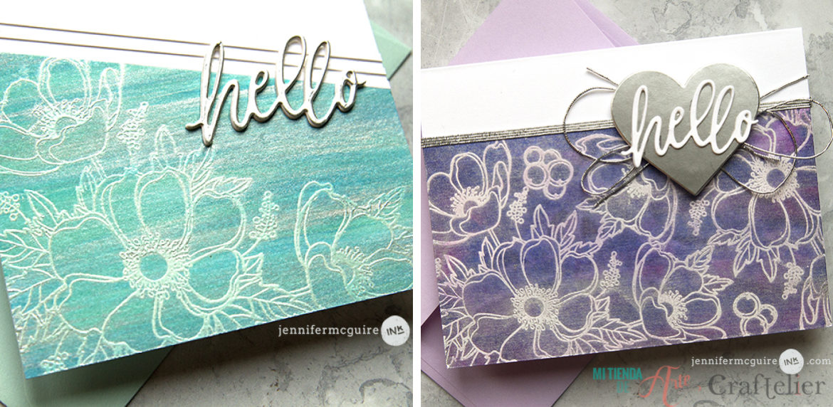 Alcohol Inks and Embossing