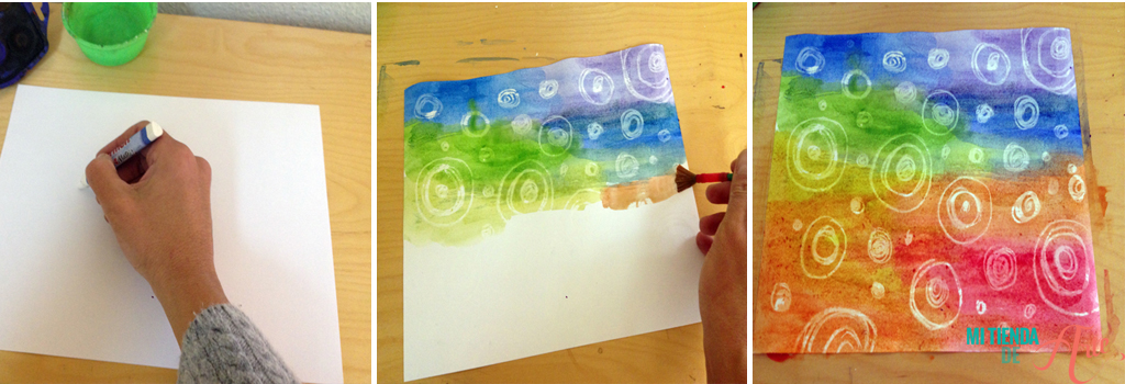 Crayon technique