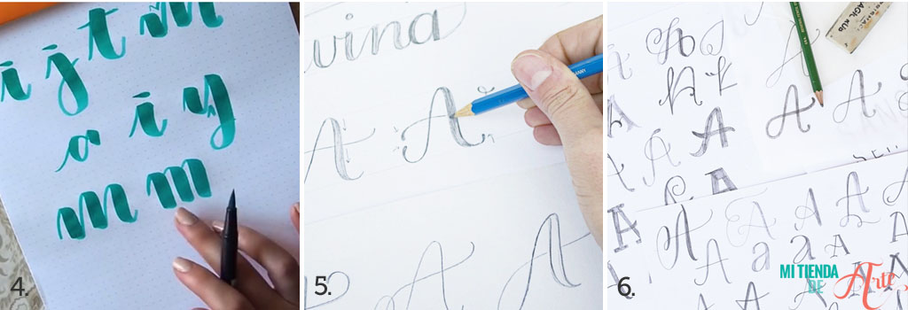 Lettering using Tombow