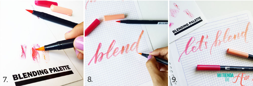 Lettering using Tombow 4