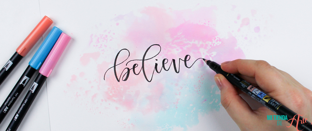 Lettering using Tombow 6