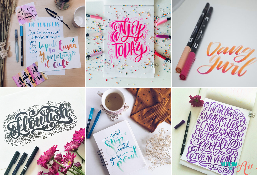 Lettering using Tombow 7