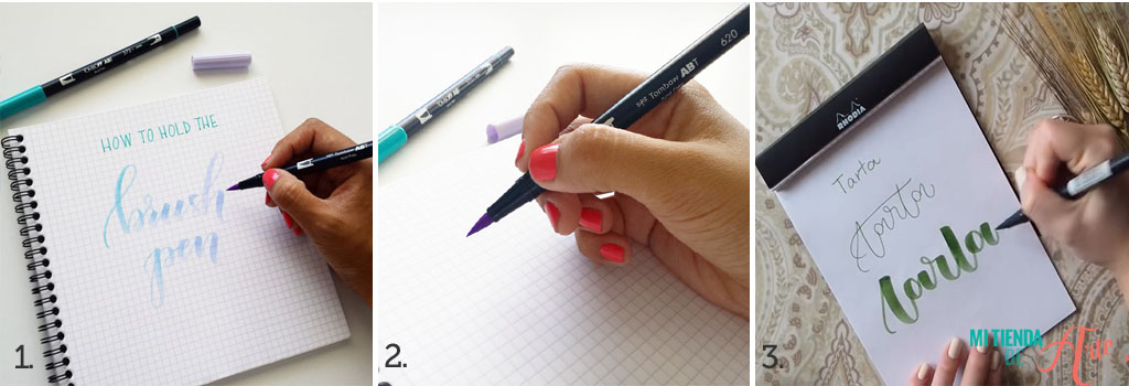 Lettering using Tombow2