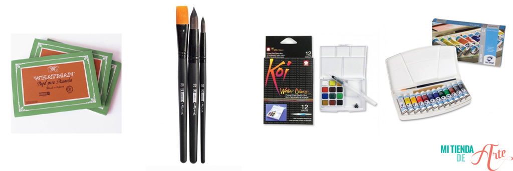 Watercolour materials