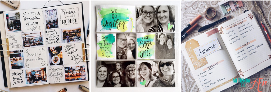 lettering and scrapbook