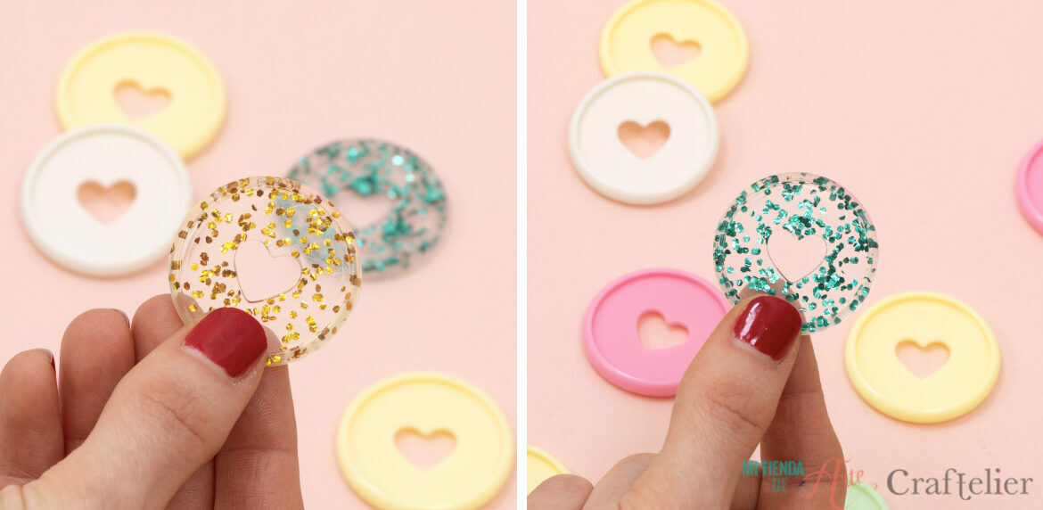 Disc Rings Glitter