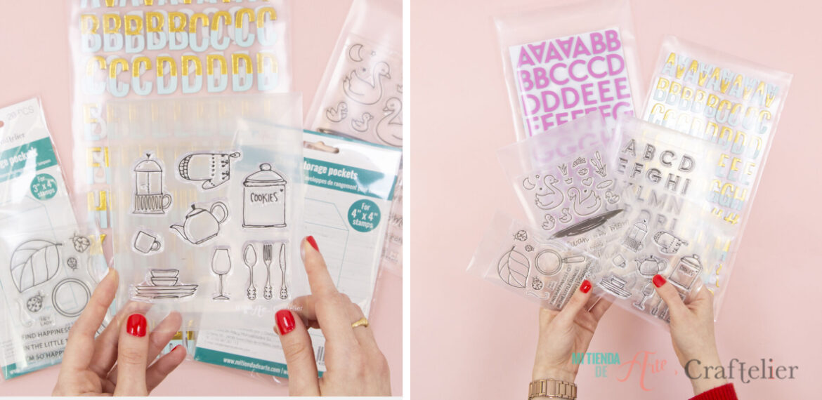 Storage Pockets for stamps