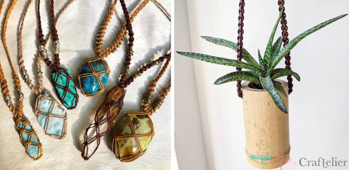macramé leather