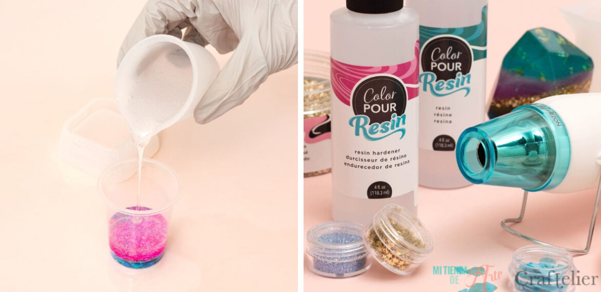 Color pour resin delete bubbles