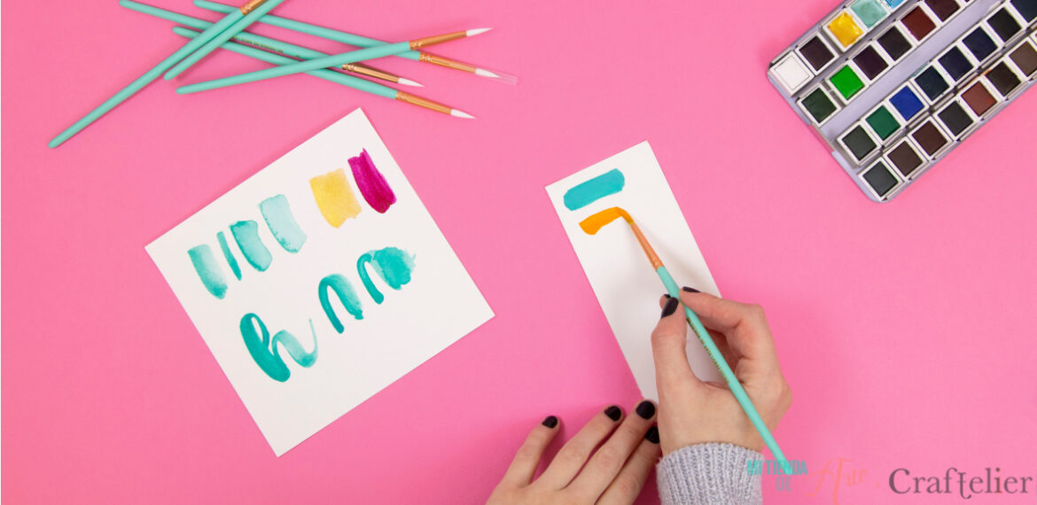 how to clean brushes when using water-based products, craftelier uk tips