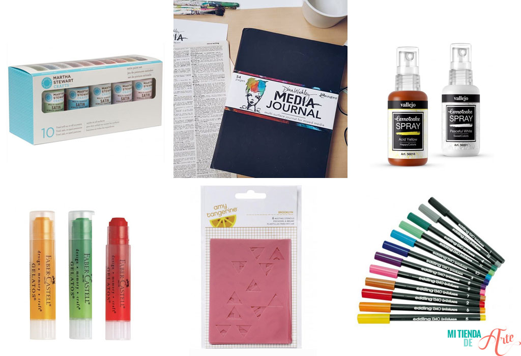 materials to make an art journal