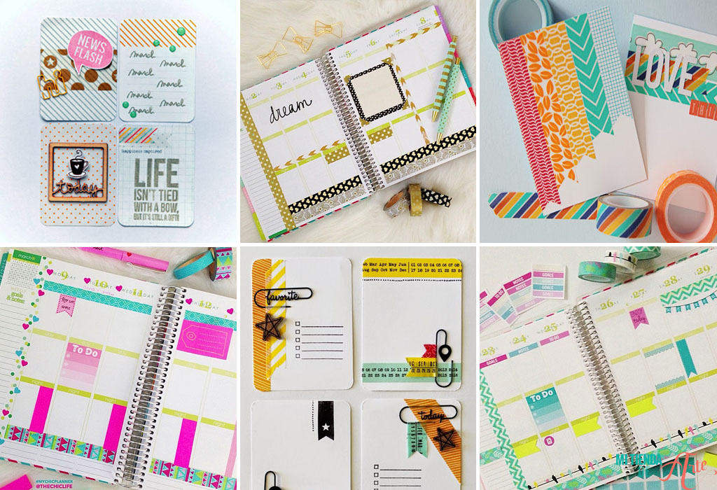 washi tape and planners