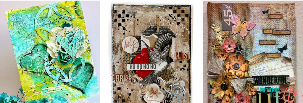 mixed media scrapbboking style