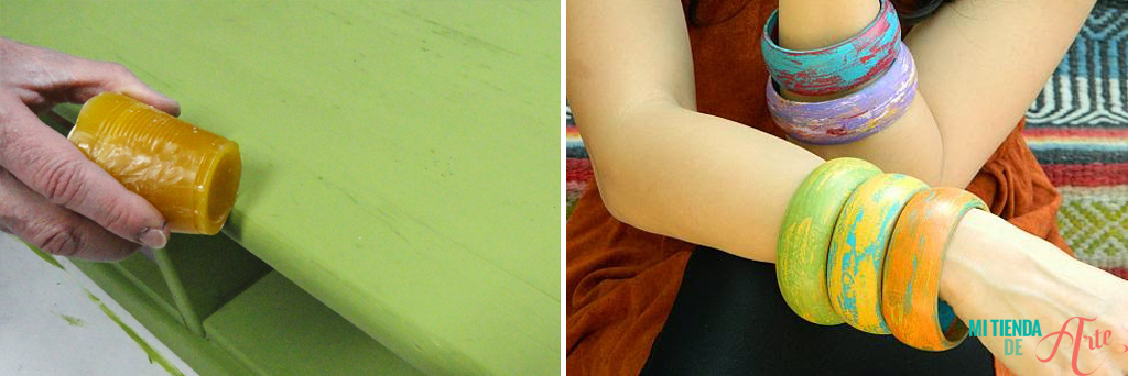 pickling with non-stick coatings - chalk paint techniques. online sales craftelier uk